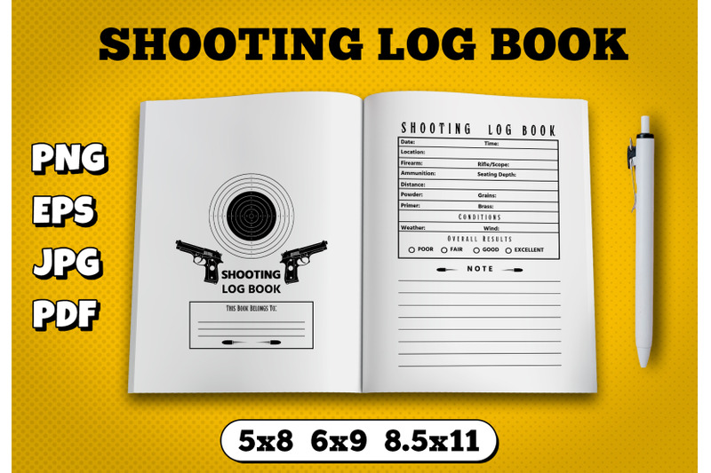 shooting-log-amazon-kdp-interior-for-kindle-publisher