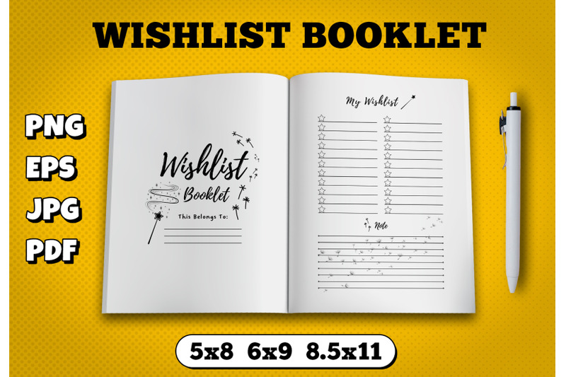 wishlist-booklet-amazon-kdp-interior-for-kindle-publisher