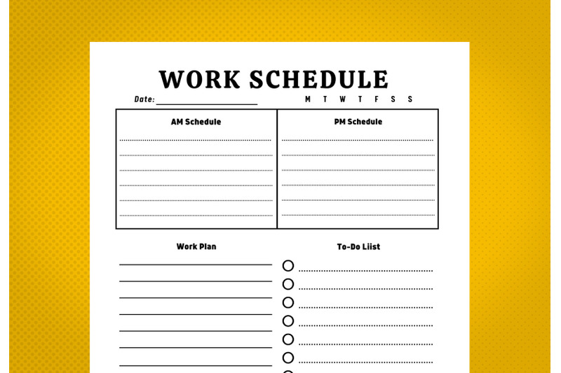 work-schedule-amazon-kdp-interior-for-kindle-publisher