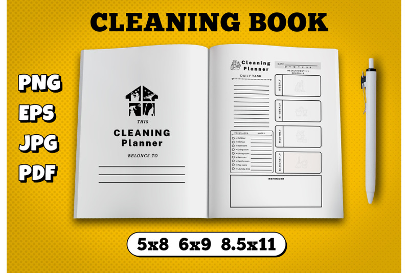 cleaning-book-amazon-kdp-interior-for-kindle-publisher