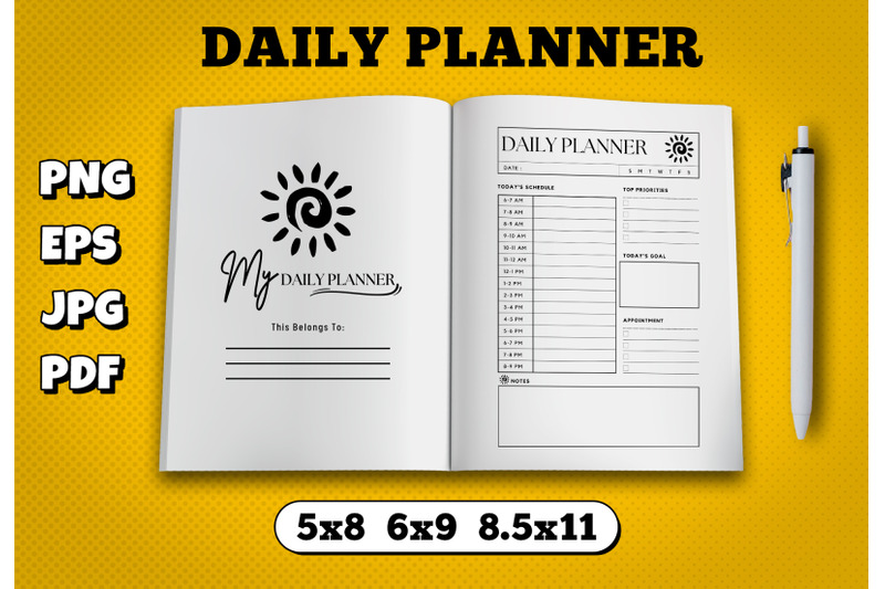 daily-planner-amazon-kdp-interior-for-kindle-publisher