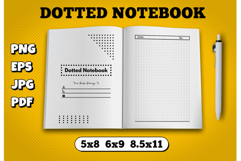 dotted-notebook-amazon-kdp-interior-for-kindle-publisher