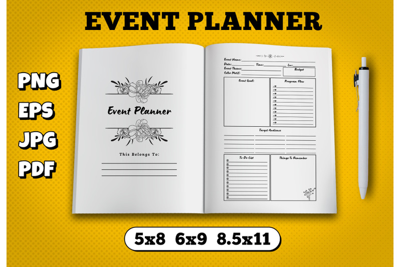 event-planner-amazon-kdp-interior-for-kindle-publisher