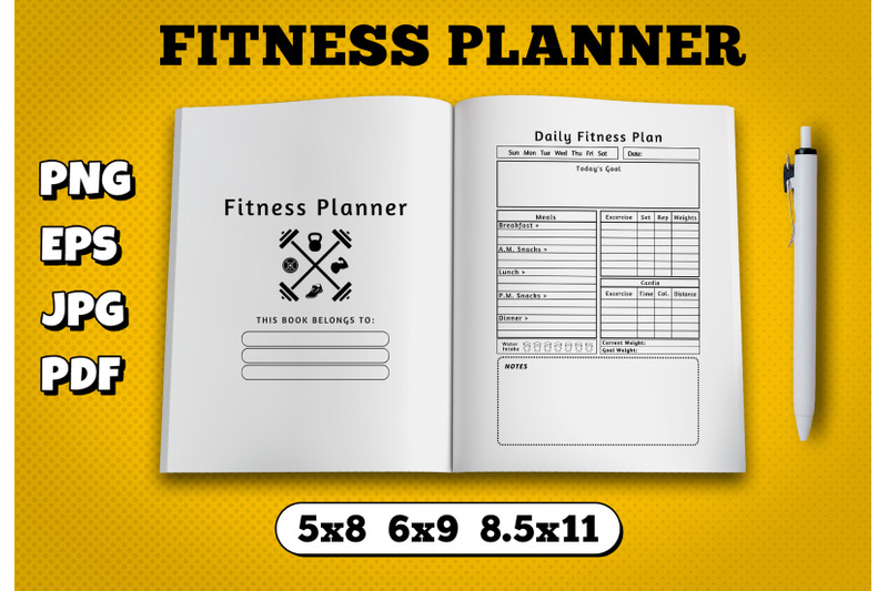 fitness-planner-amazon-kdp-interior-for-kindle-publisher