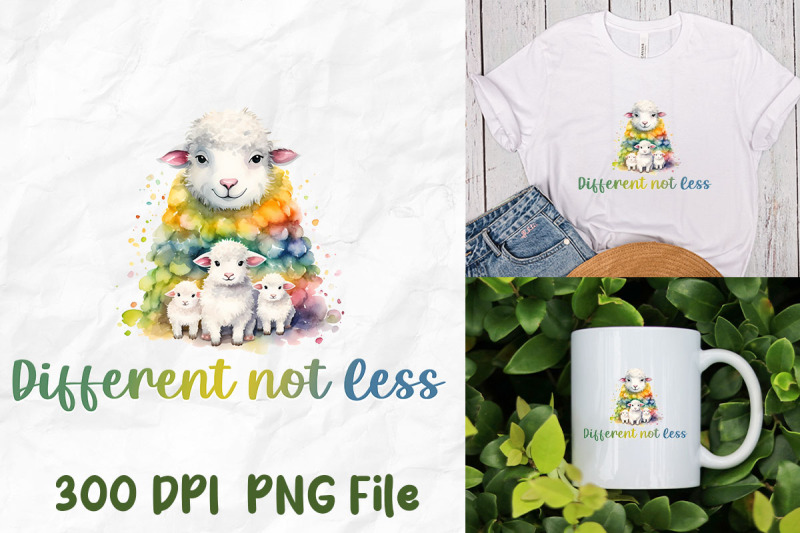 different-not-less-autism-rainbow-sheep