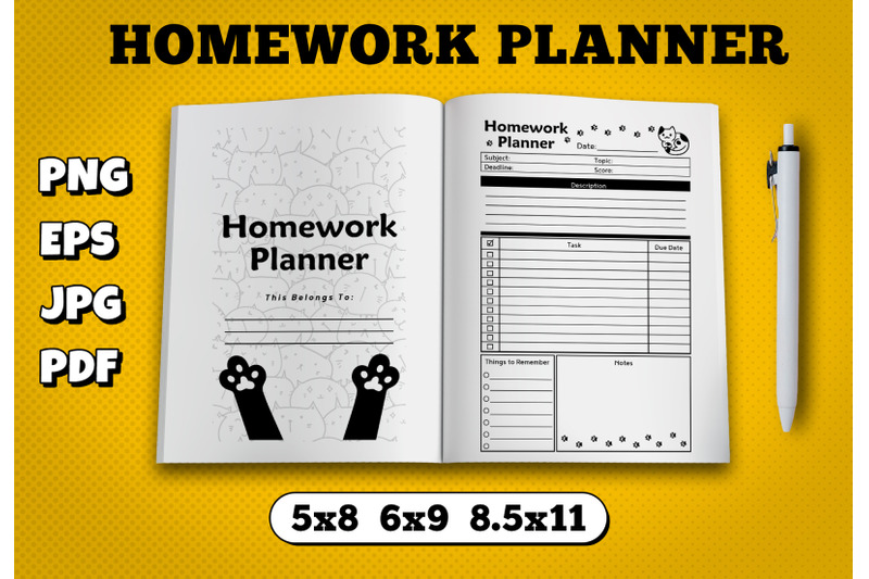 homework-book-amazon-kdp-interior-for-kindle-publisher