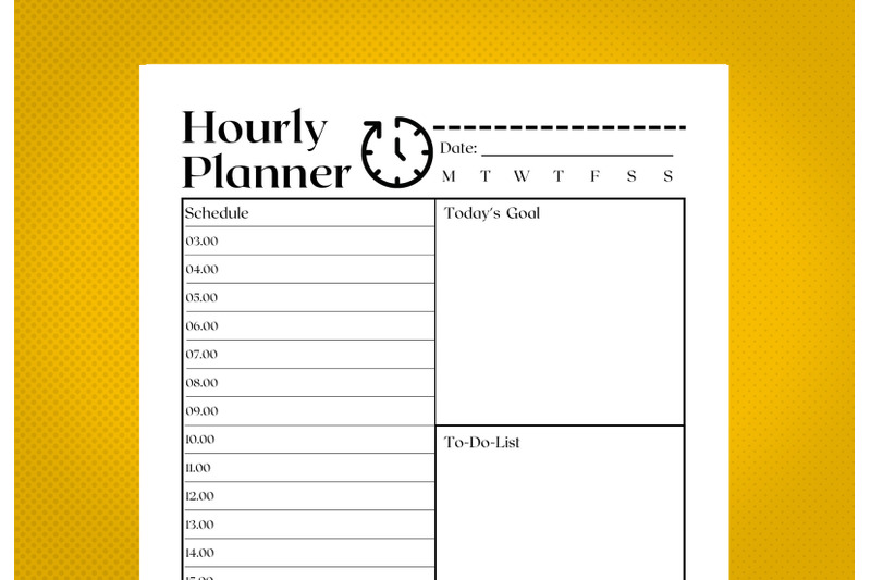 hourly-planner-amazon-kdp-interior-for-kindle-publisher