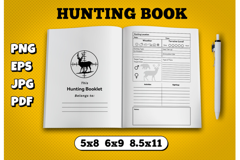 hunting-book-amazon-kdp-interior-for-kindle-publisher