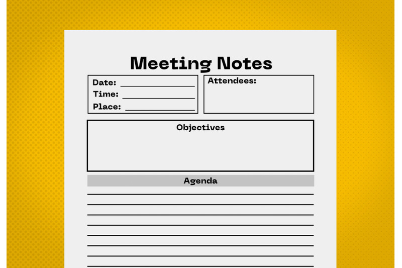 meeting-notes-amazon-kdp-interior-for-kindle-publisher