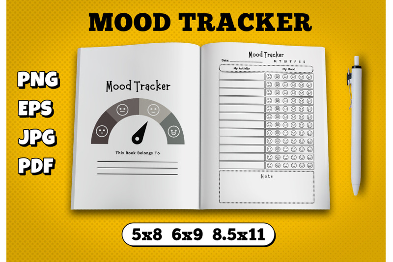 mood-tracker-amazon-kdp-interior-for-kindle-publisher