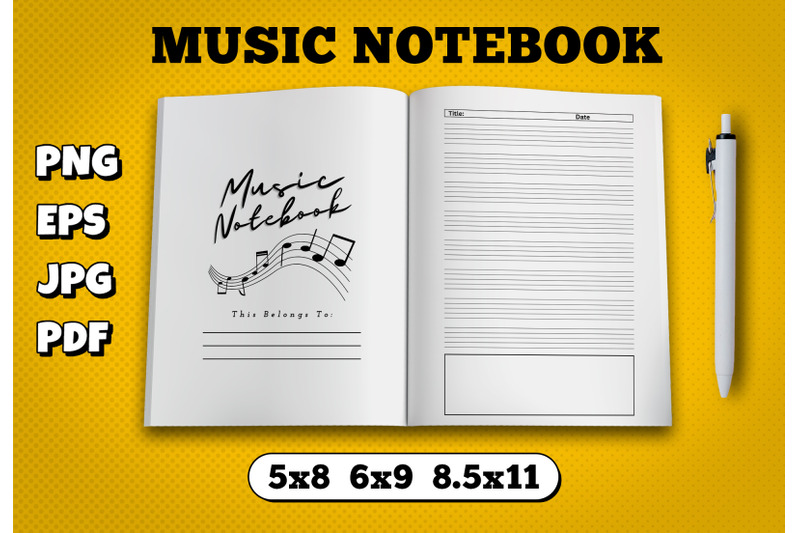 music-notebook-amazon-kdp-interior-for-kindle-publisher