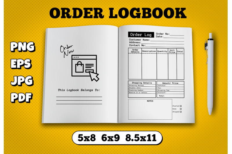 order-logbook-amazon-kdp-interior-for-kindle-publisher