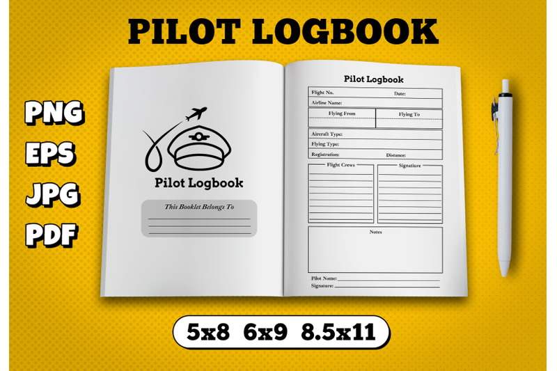 pilot-logbook-amazon-kdp-interior-for-kindle-publisher