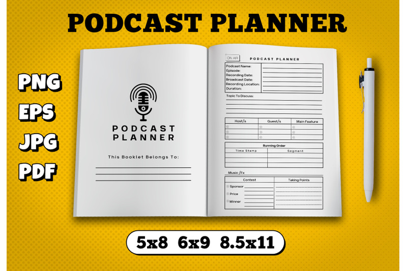 podcast-planner-amazon-kdp-interior-for-kindle-publisher