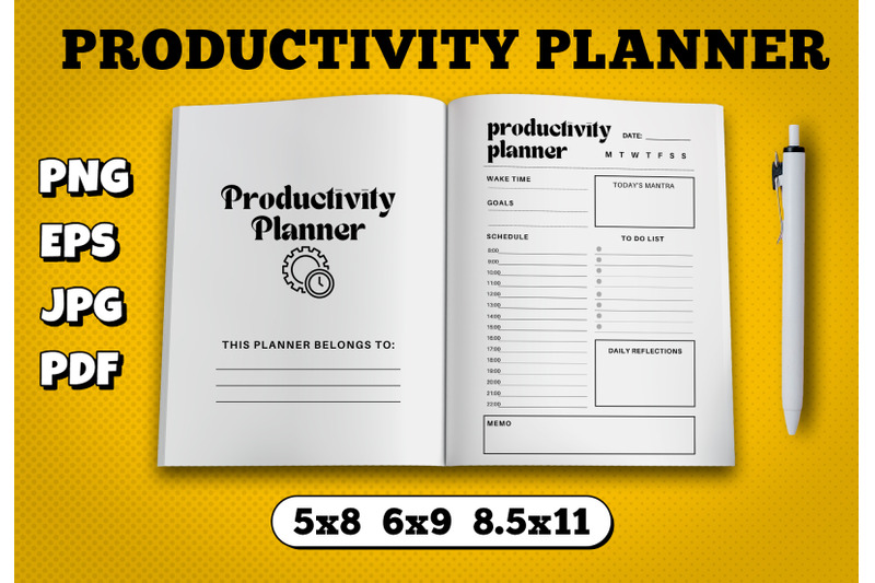 productivity-planner-amazon-kdp-interior-for-kindle-publisher