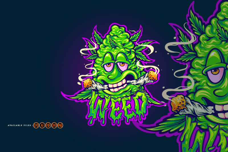 giggle-greens-funny-weed-bud-monster