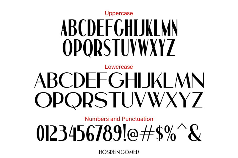 hosrein-gomer-ligature-font