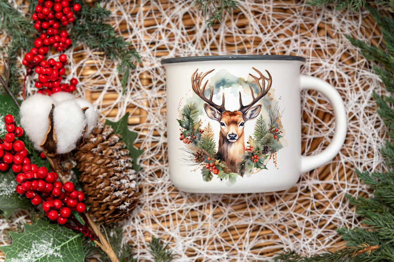 christmas-deer-sublimation-design