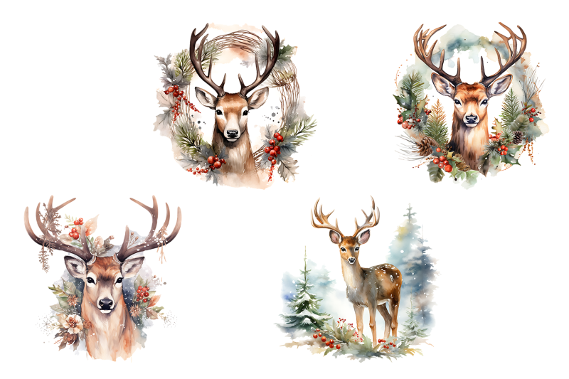 christmas-deer-sublimation-design