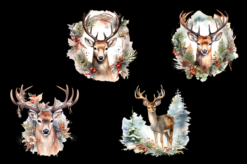 christmas-deer-sublimation-design