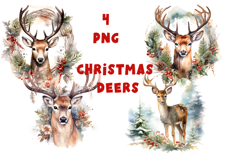 christmas-deer-sublimation-design