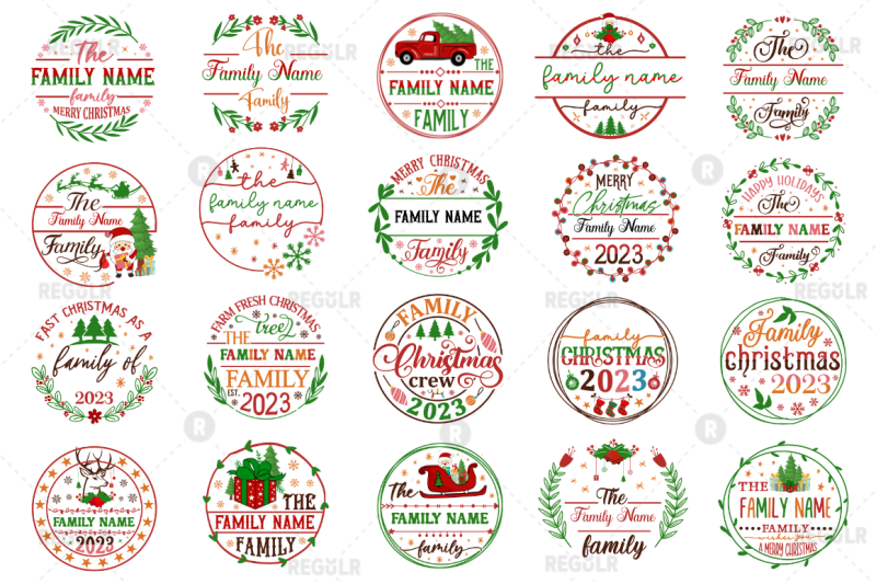 christmas-family-round-svg-bundle