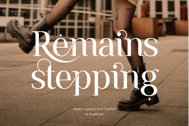 remains-stepping-ligature-serif-font