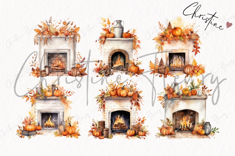 watercolor-fall-fireplace-clipart