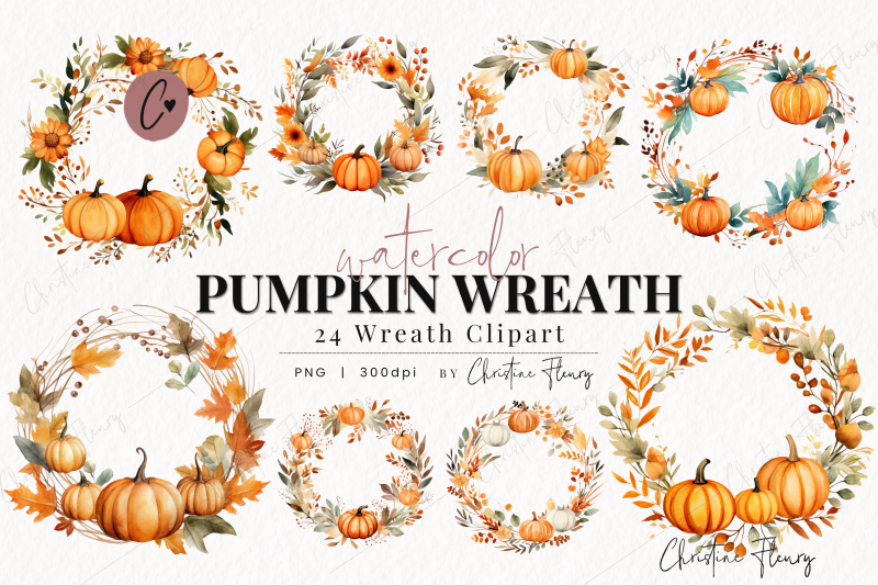 24-watercolor-pumpkin-wreath-clipart