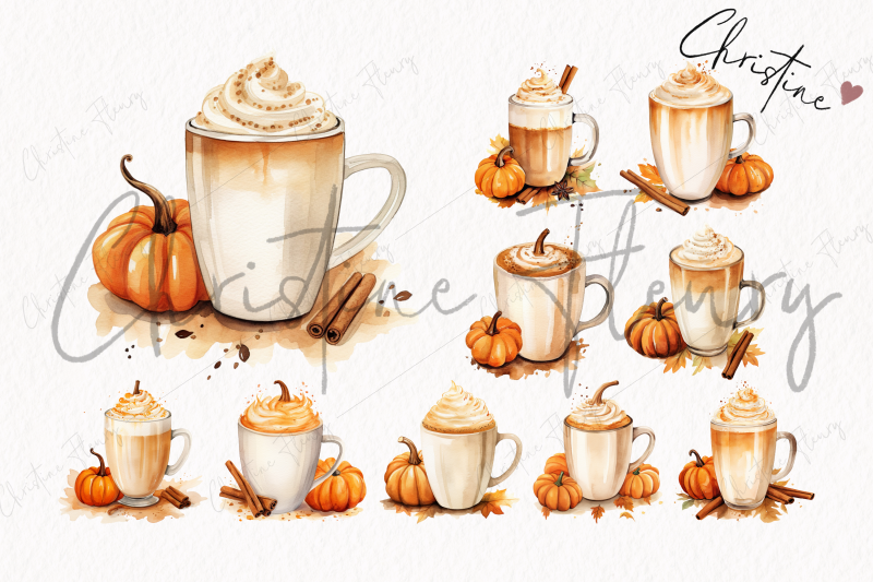 watercolor-pumpkin-spice-latte-clipart