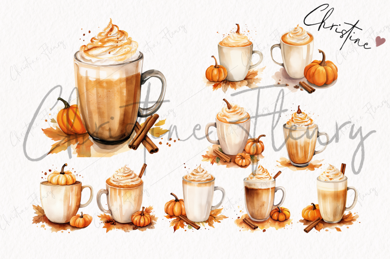 watercolor-pumpkin-spice-latte-clipart