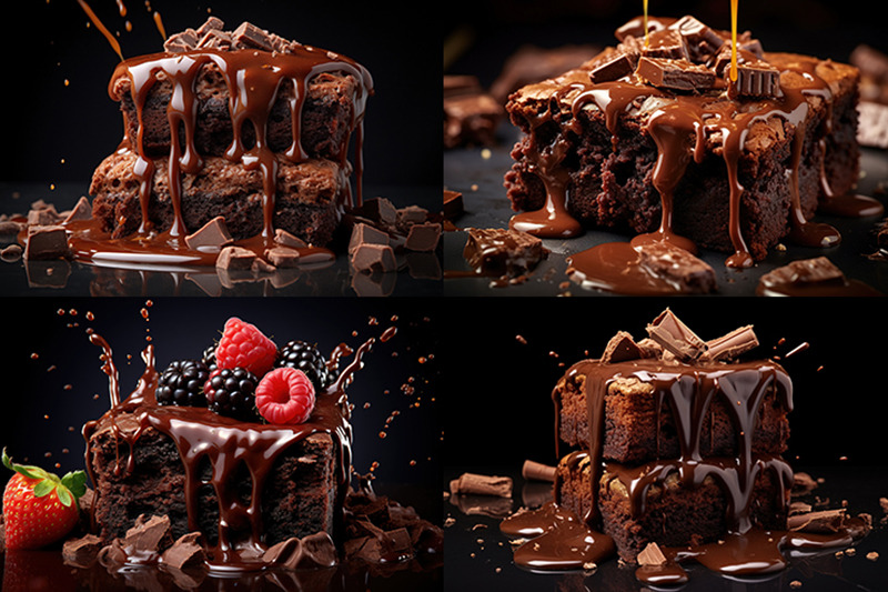juicy-brownies-homemade-brownies-cake-cookies-with-chocolate-on-dark