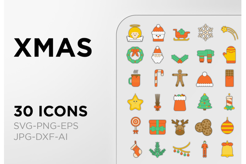 christmas-icon-pack-xmas-sign-art-collection