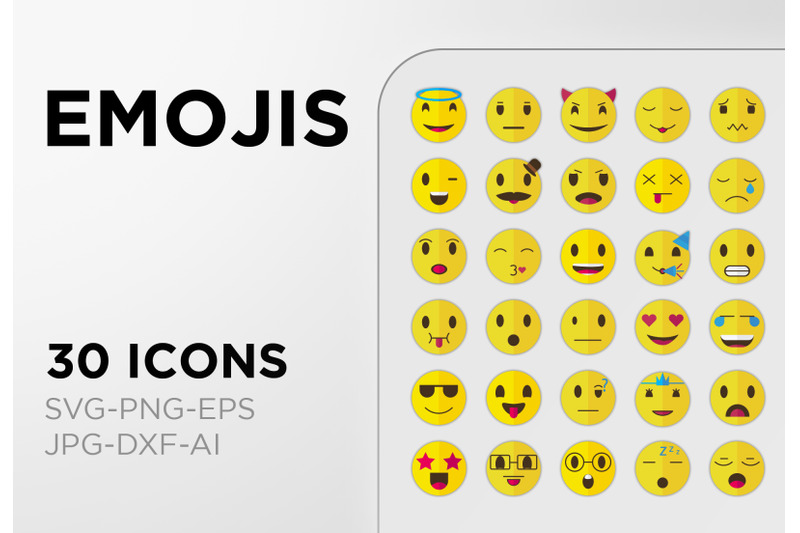 emoji-icon-pack-emoticion-sign-art-collection