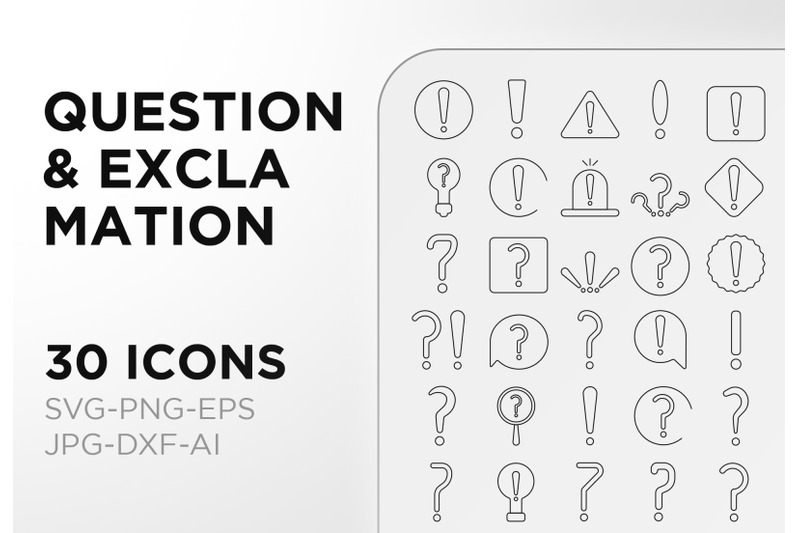 question-amp-exclamation-icon-pack-sign-art-collection