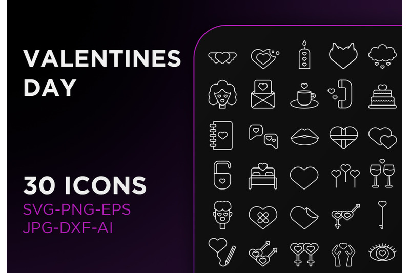 valentines-day-icon-pack-sign-art-collection