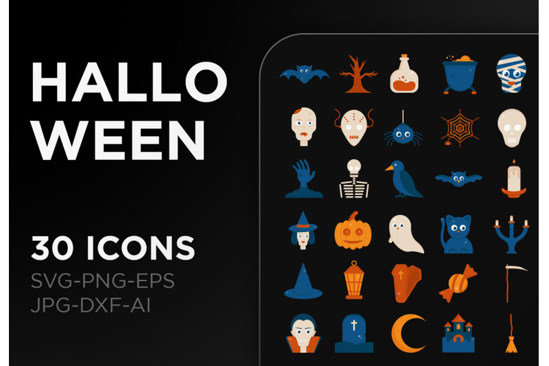 halloween-icon-pack-sign-art-collection