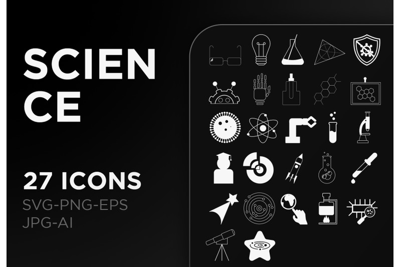 science-icon-pack-laboratory-sign-art-collection