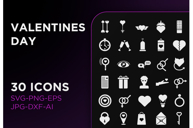 valentines-day-icon-pack-sign-art-collection