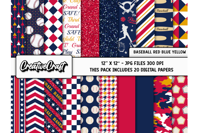 baseball-sport-digital-papers-scrapbook-backgrounds-designs