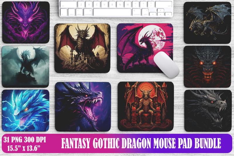 fantasy-gothic-dragon-mouse-pad-bundle