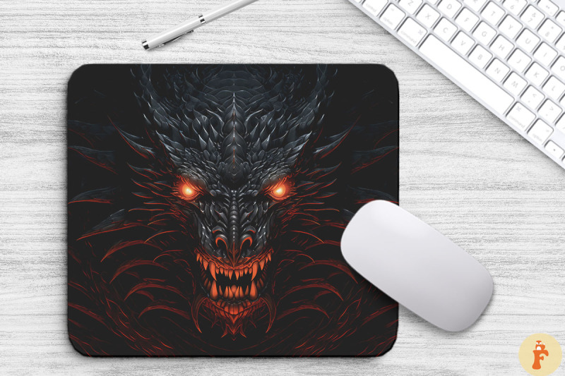 fantasy-black-dragon-mouse-pad