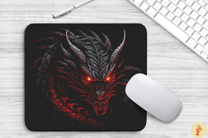 fantasy-red-and-black-dragon-mouse-pad