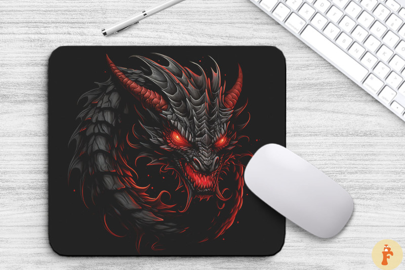 fantasy-red-and-black-dragon-mouse-pad