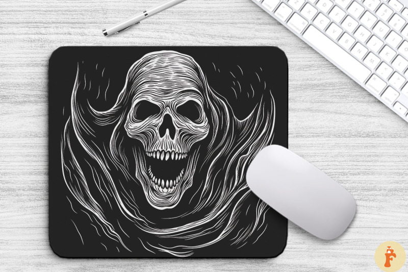 screaming-ghosts-mouse-pad