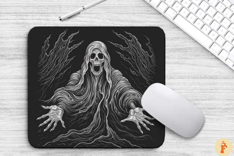 screaming-ghosts-mouse-pad