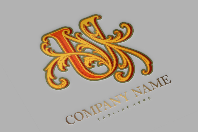 blooming-beauty-gold-floral-u-lettering-monogram-logo