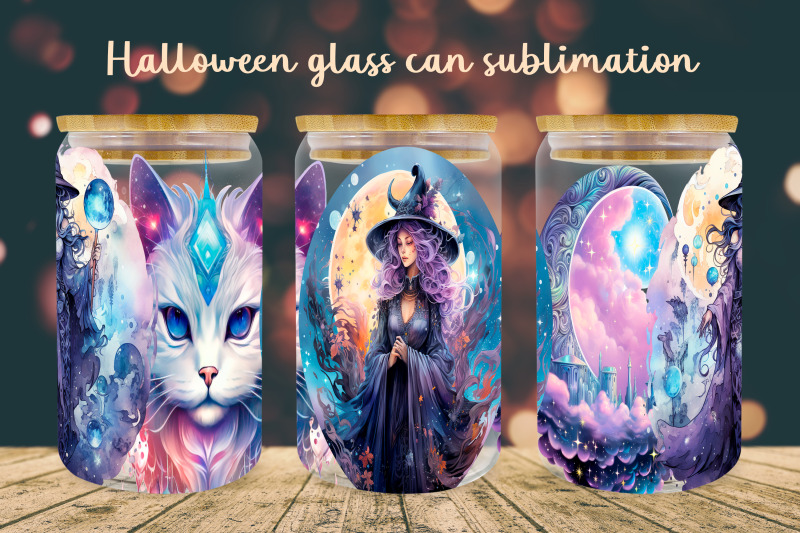 halloween-glass-can-wrap-design-witch-libby-can-sublimation