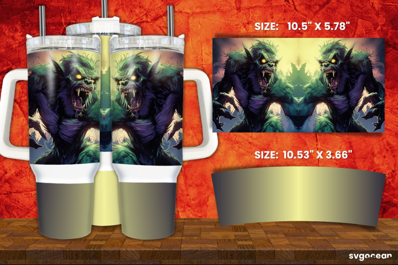 werewolves-tumbler-wrap-bundle-40-oz-sublimation