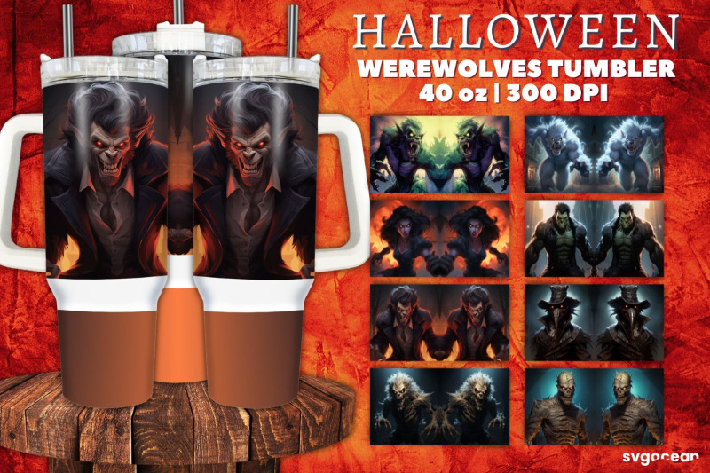 werewolves-tumbler-wrap-bundle-40-oz-sublimation